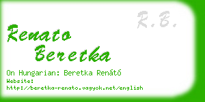 renato beretka business card