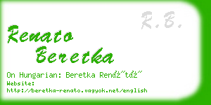 renato beretka business card